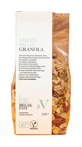 I Just Love Breakfast #V Virgin pecan granola bio 250g